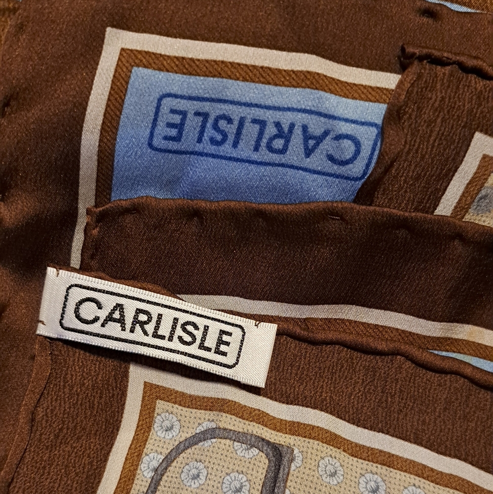 Carlisle Brown and Blue Scarf wrap.